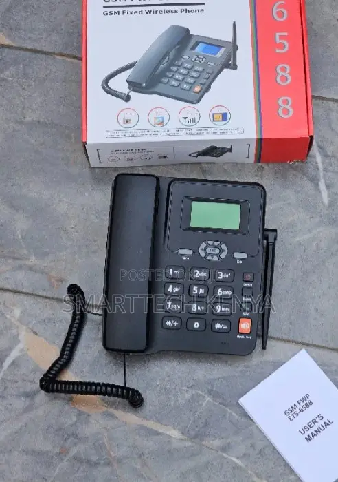 6588 GSM Fixed Wireless Phone With LCD Display Caller ID