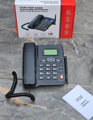 6588 GSM Fixed Wireless Desk Phone With LCD Screen Caller ID