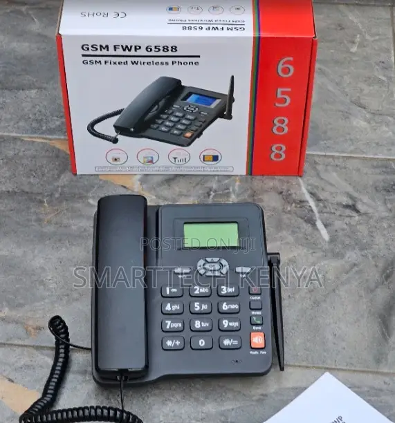 6588 GSM Fixed Wireless Desk Phone With LCD Screen Caller ID