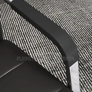 Office Chair : Modern Black Leather Executive Visitor Chair