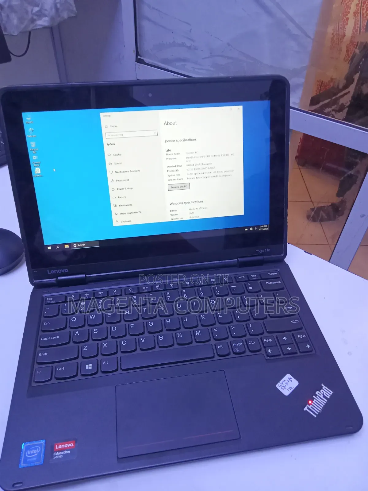 Laptop Lenovo Yoga 11e 8GB Intel Celeron SSD 512GB