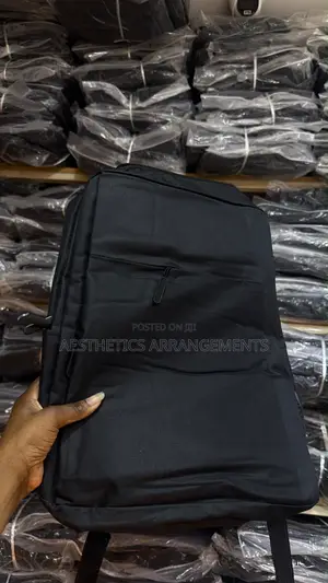 Minimalist Laptop Bag/Backpack (Black & Grey)