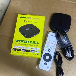 Google TV Interface ONN Streaming Box 2GB RAM 8GB Storage