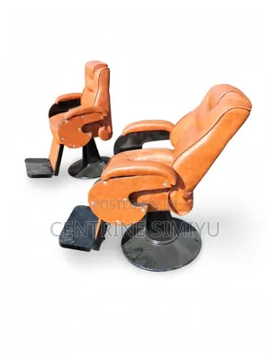 Premium Luxury Executive Black Barber Chair , Reclining 360°