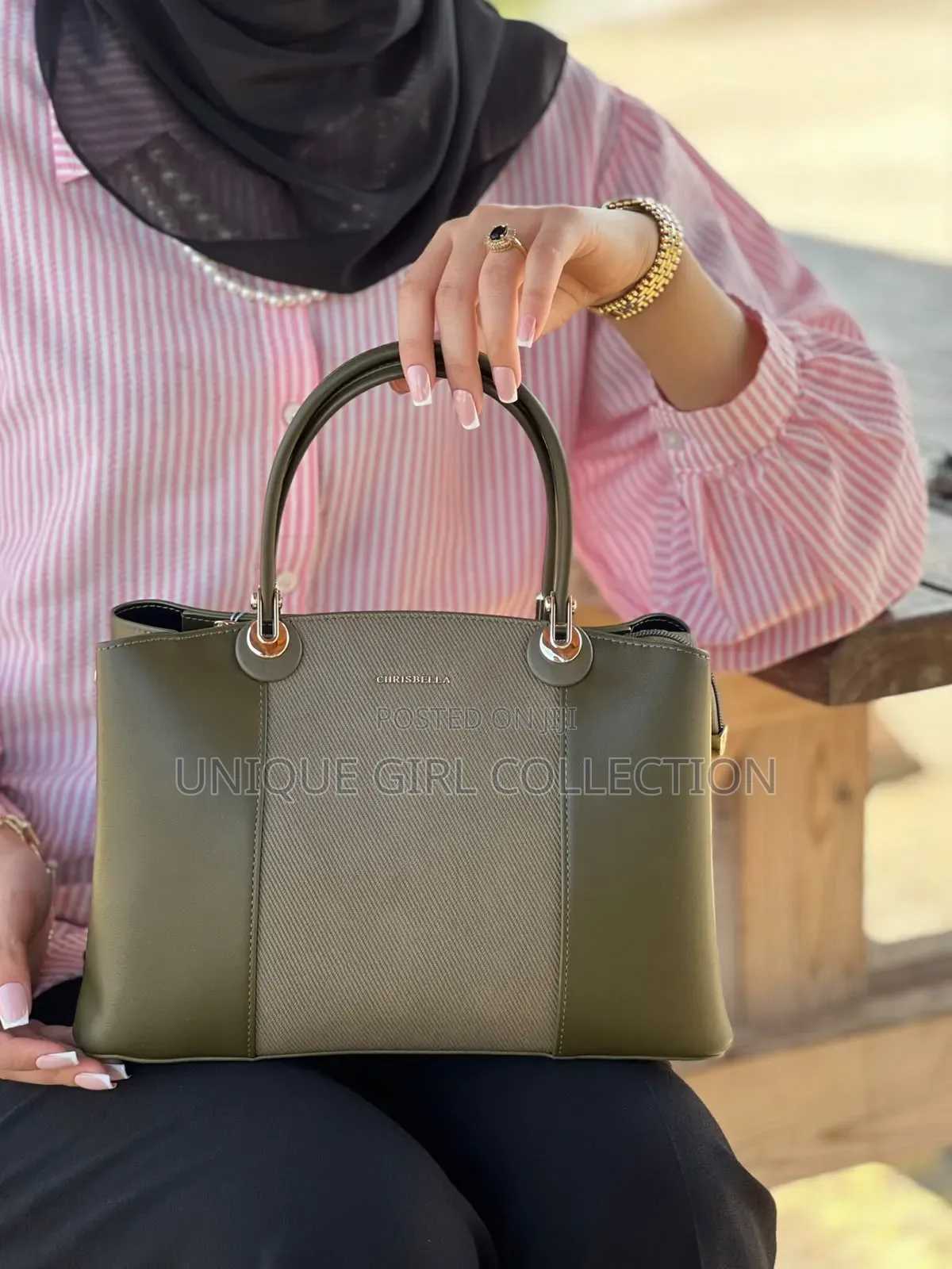 Chrisbella Executive Textured Tote Handbag