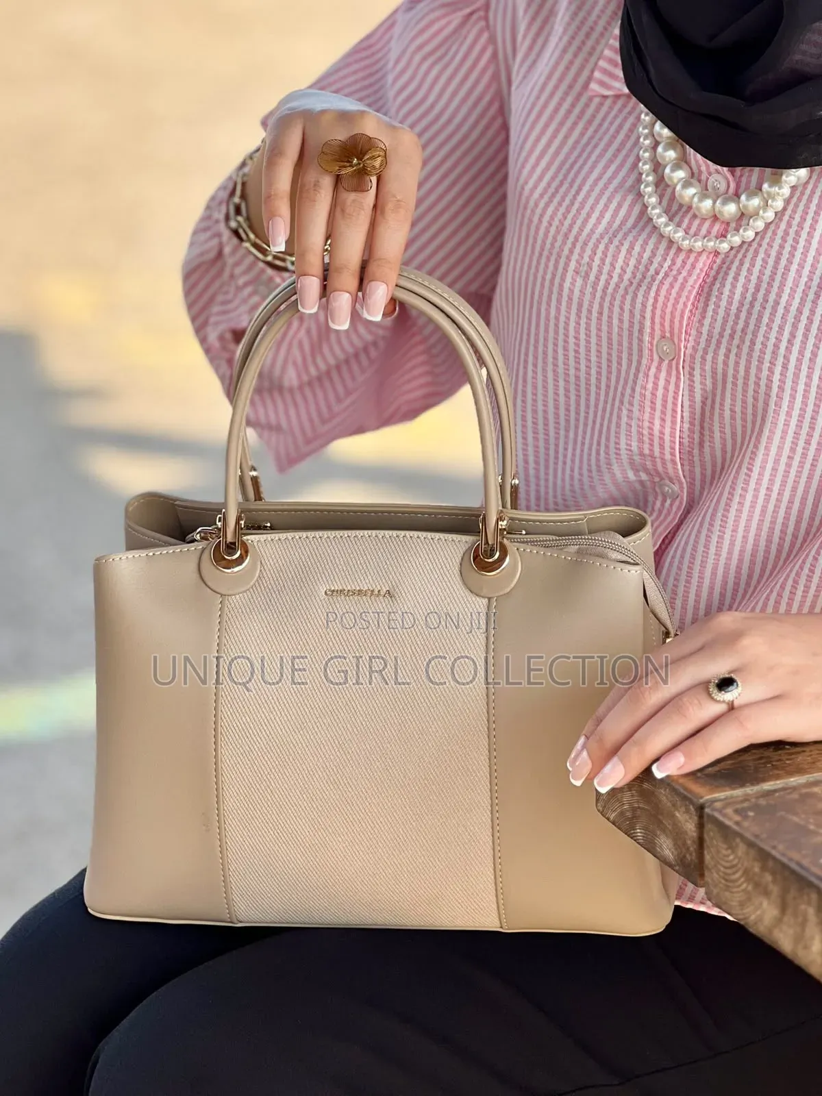 Chrisbella Executive Textured Tote Handbag