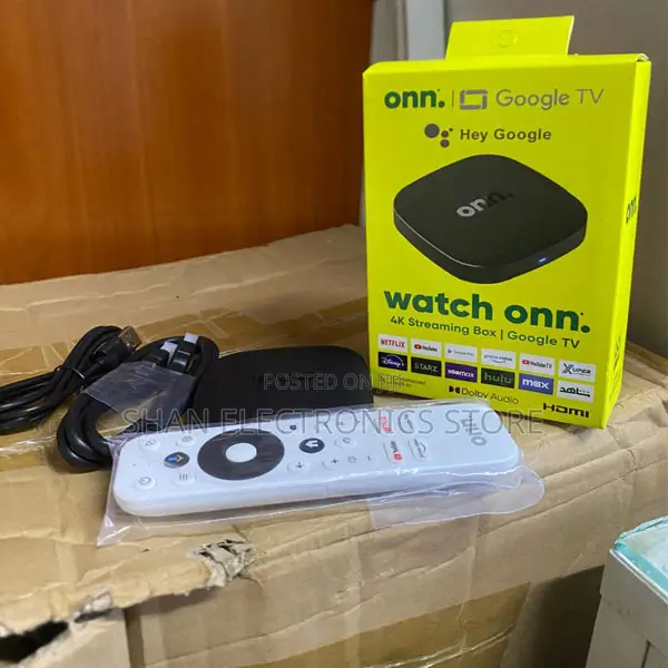 HDMI Connected ONN Google TV Box 4K Digital Media Player