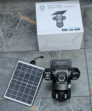 V380 4G Smart Solar Security Camera – Triple Lens & Night Vision
