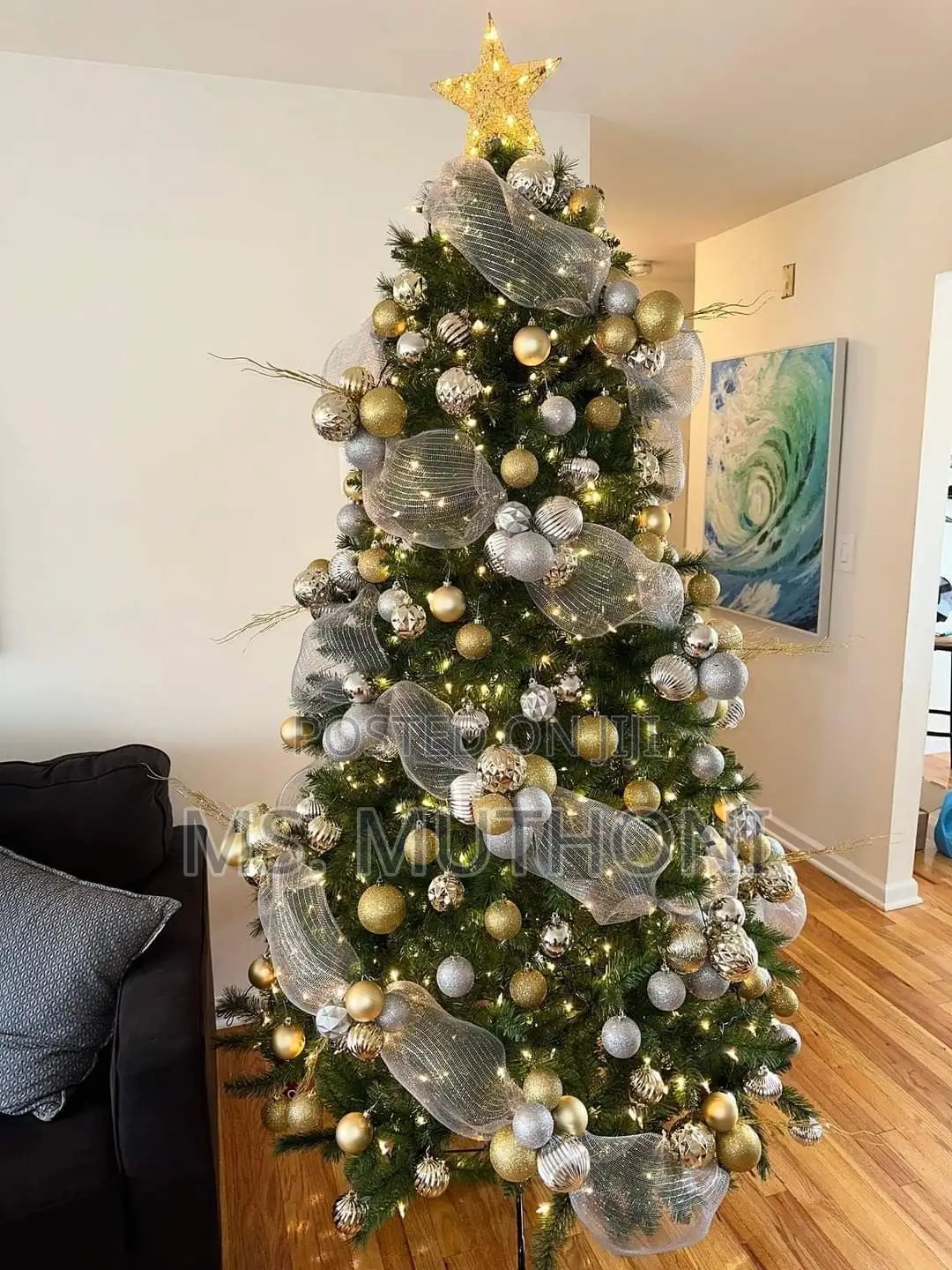 Mesh Tulle Fabric Roll for Xmas Ribbon Tree Decor
