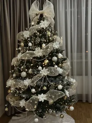 Mesh Tulle Fabric Roll for Xmas Ribbon Tree Decor
