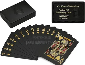 Themed Plastic Poker Cards (Black , Red , Gold , Red , Dollar)