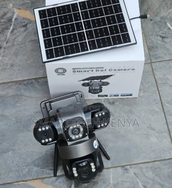 V380 Pro Triple Lens CCTV – Solar WiFi Camera With Human Detection