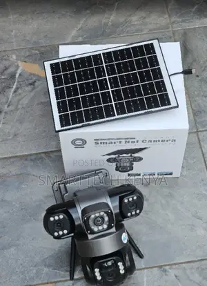 V380 Pro Wifi Triple Camera Solar CCTV – Motion Detection Audio