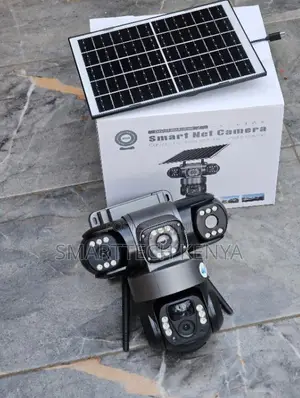 Smart V380 Pro Triple Lens Solar CCTV – Outdoor Security Camera