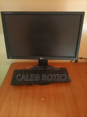 Desktop Monitor and Keyboard