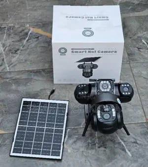 V380 Pro Triple Lens Smart Camera – Solar Powered WiFi CCTV Security