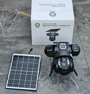 V380 Pro Triple Lens PTZ Camera – Solar Powered Outdoor Security