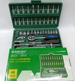 Standardized 46 Pieces Socket Wrench