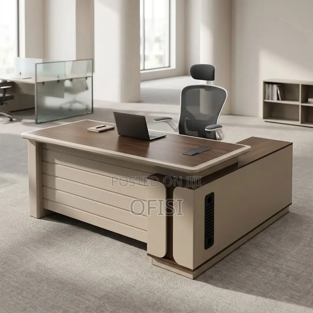 Office Desk; L-Shaped Office Desk With Side Return