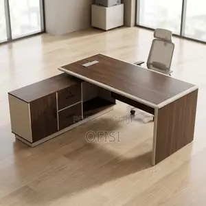 Office Desk; L-Shaped Office Desk With Side Return