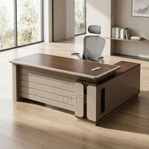 Office Desk; L-Shaped Office Desk With Side Return