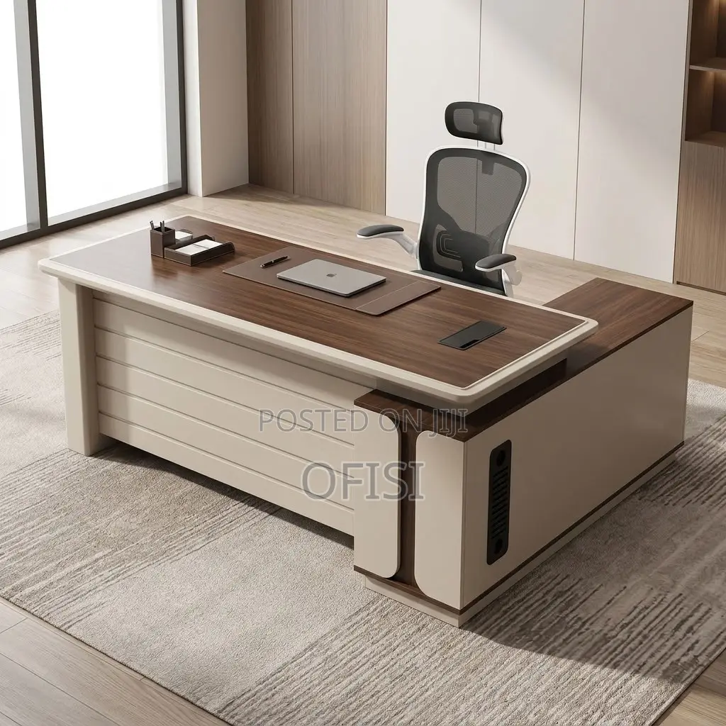 Office Desk; L-Shaped Office Desk With Side Return