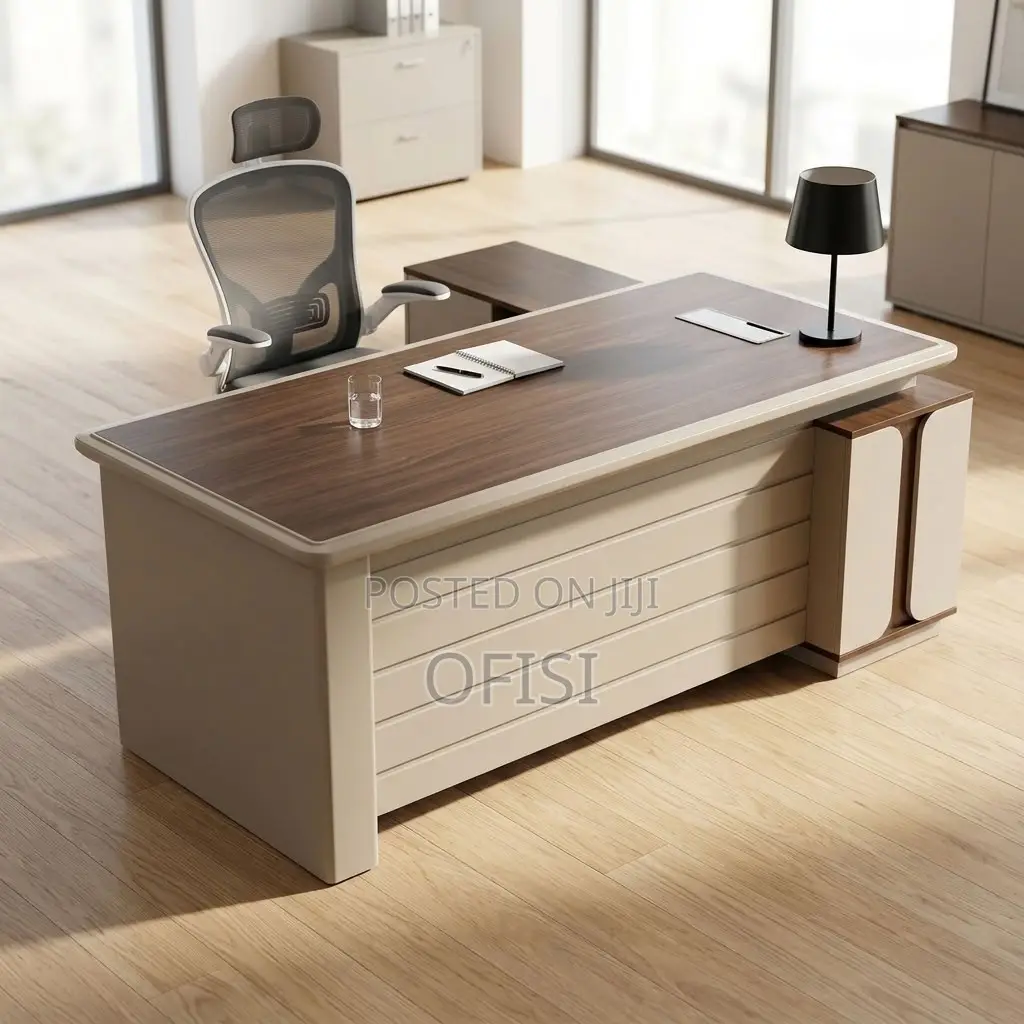 Office Desk; L-Shaped Office Desk With Side Return