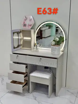 Vanity Set : White Modern Vanity Dressing Table