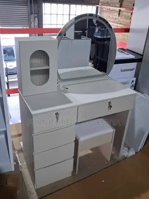 Vanity Set : White Modern Vanity Dressing Table