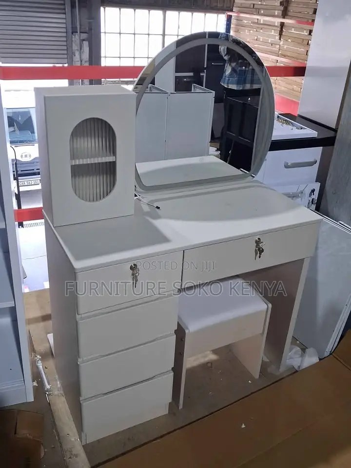 Vanity Set : White Modern Vanity Dressing Table