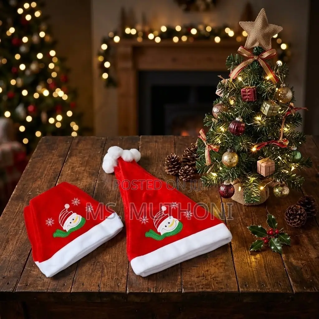 3 PCs Merry & Bright Snowman Santa Hat