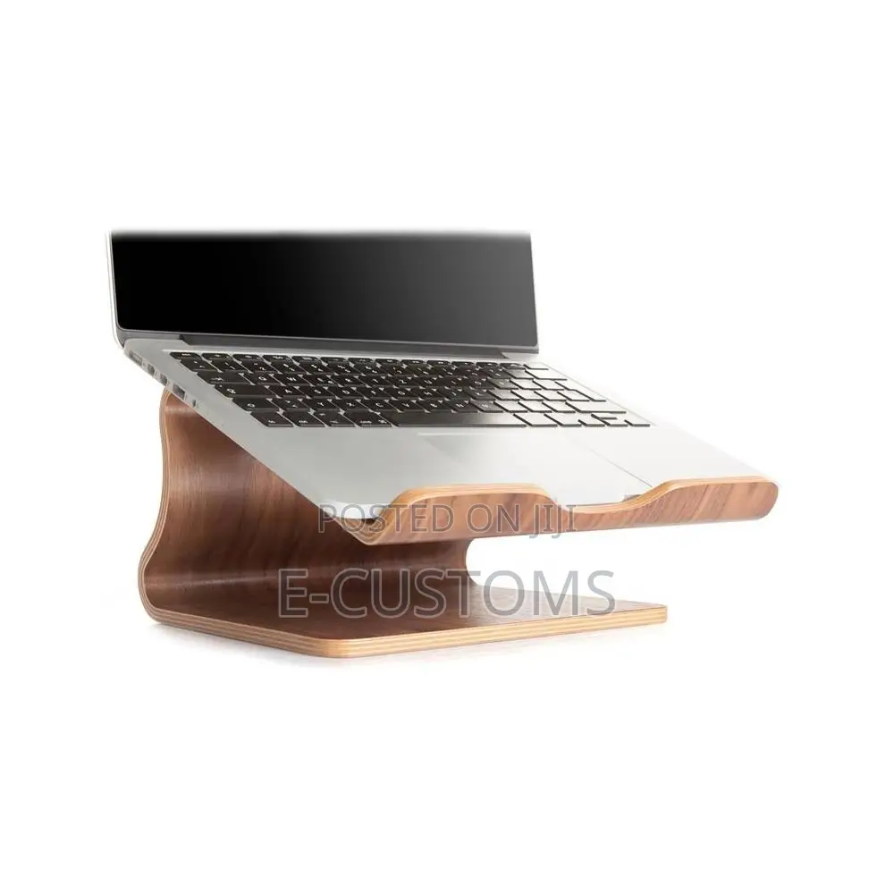 Ergonomic Wooden Laptop Stand | CNC Cut | Custom Designs Available