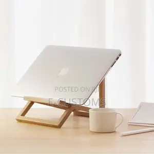 Ergonomic Wooden Laptop Stand | CNC Cut | Custom Designs Available