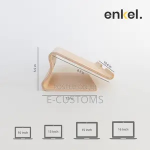 Ergonomic Wooden Laptop Stand | CNC Cut | Custom Designs Available
