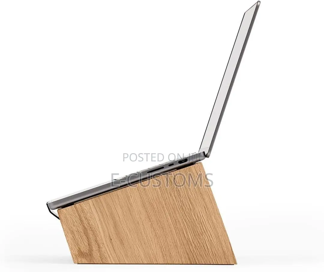 Ergonomic Wooden Laptop Stand | CNC Cut | Custom Designs Available