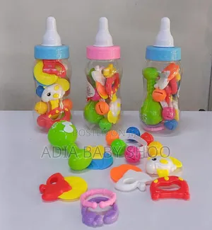 Baby Rattles & Teething Set- Colourful Baby Toys