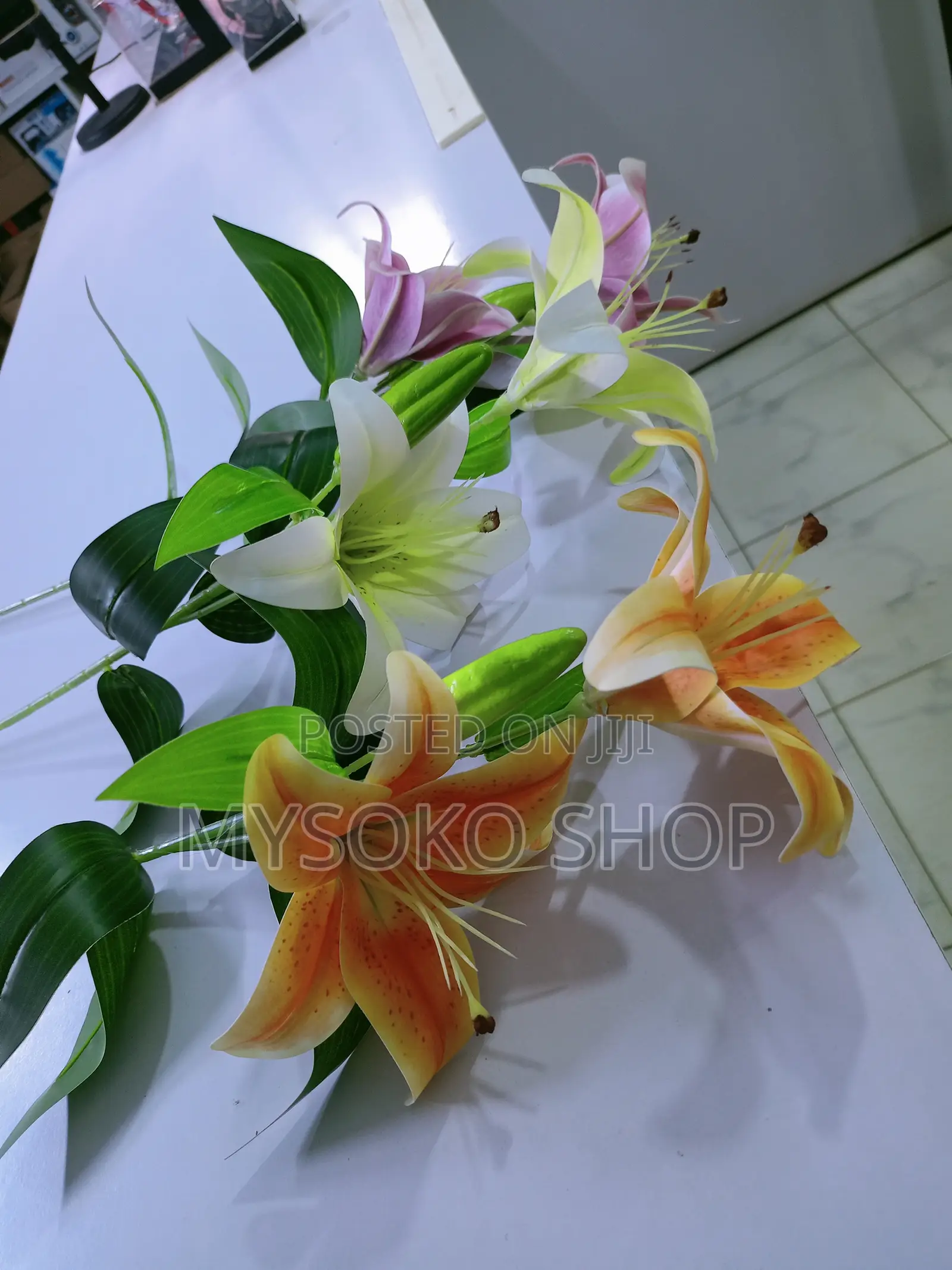 Bloomed Artificial Lilies