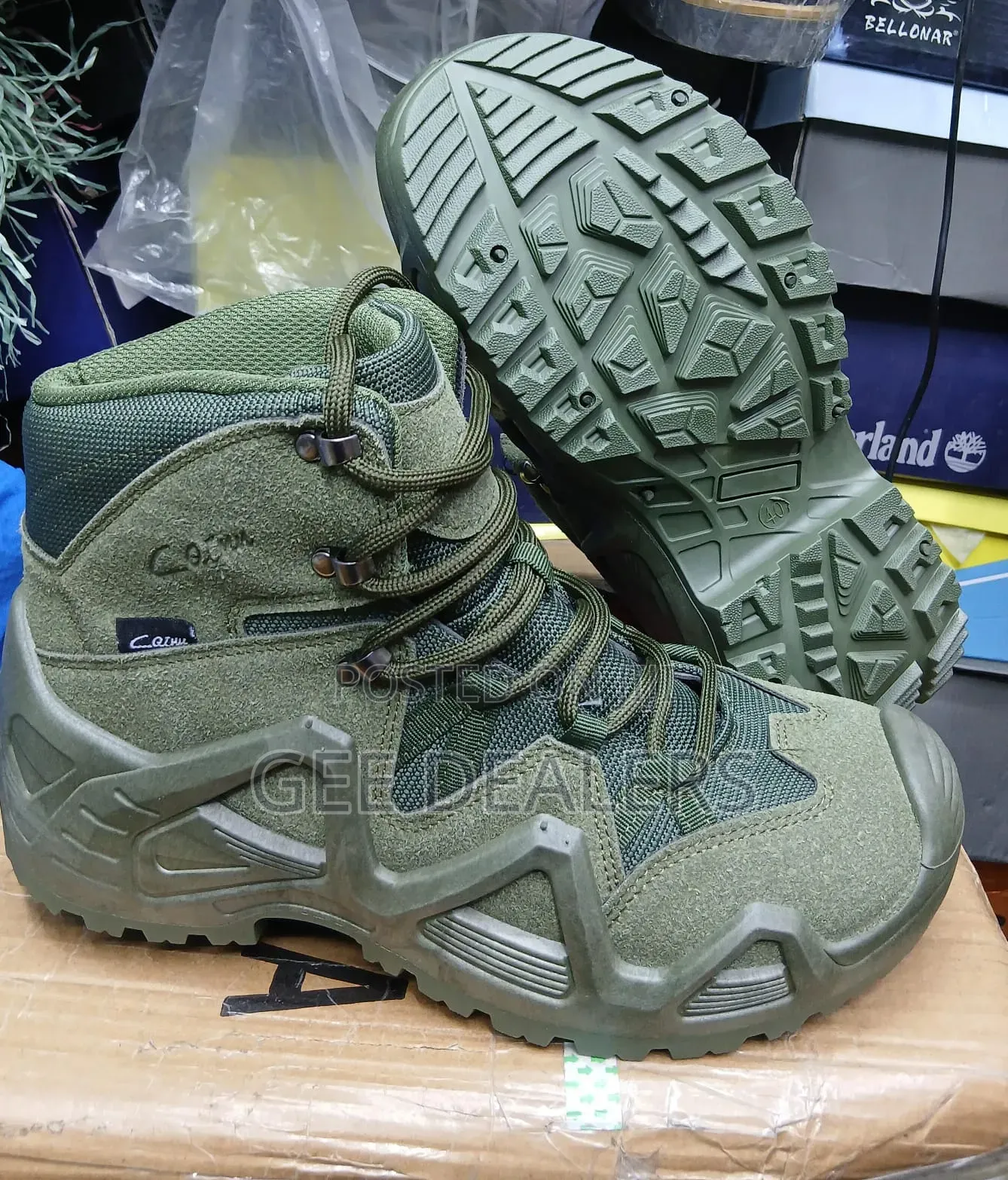 Jungle Green Tactical Boots, Hiking Boots