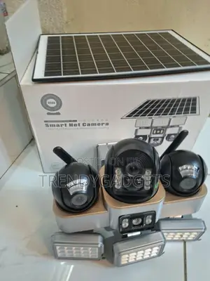 VTS 30 Triple Lens Solar Security Camera With LED Floodlights