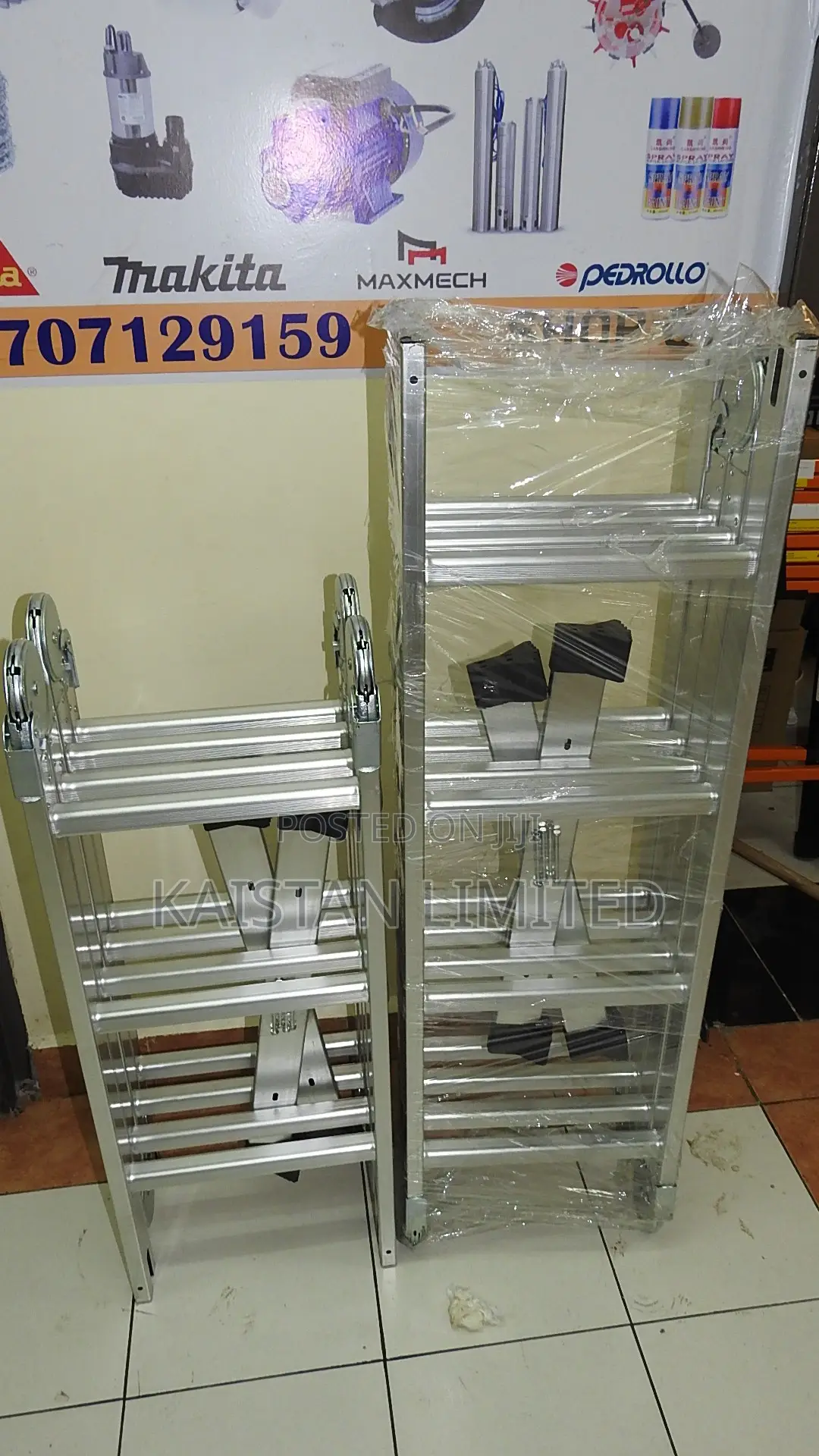 Aluminium Multipurpose Ladder & Adjustable/4 *4