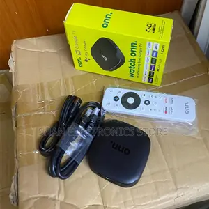 Built in Chromecast ONN Google TV Box With Voice Remote