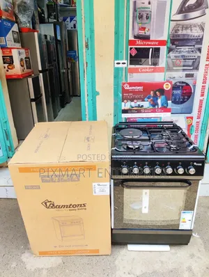 Ramtons 60x60cm Black Gas and Electric Standing Cooker RC310