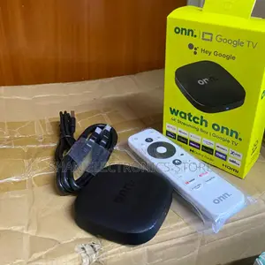 Voice Activated Search ONN Google TV Box 4K Streaming