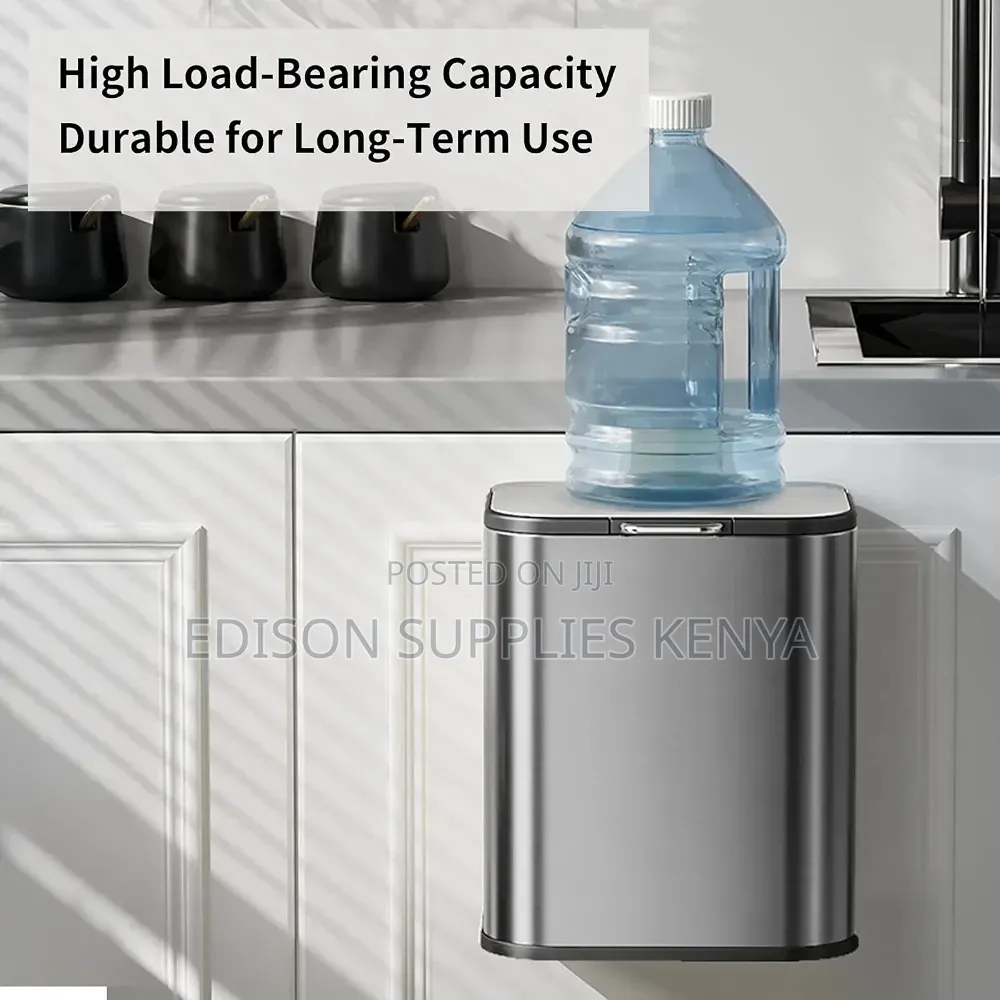 6L Trash Can Hanging Kitchen Garbage Bin Dust Bin Stainless Steel