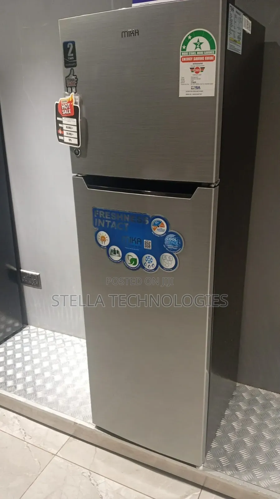 Mika 265 Litres Double Door Refrigerator