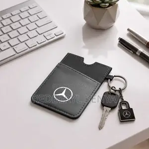 Vertical RFID Cardholder Wallet With Keyring - Carbon