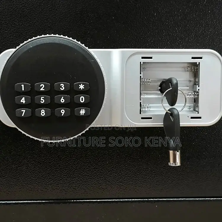 Office Safe : Black Compact Steel Digital Security Safe Box