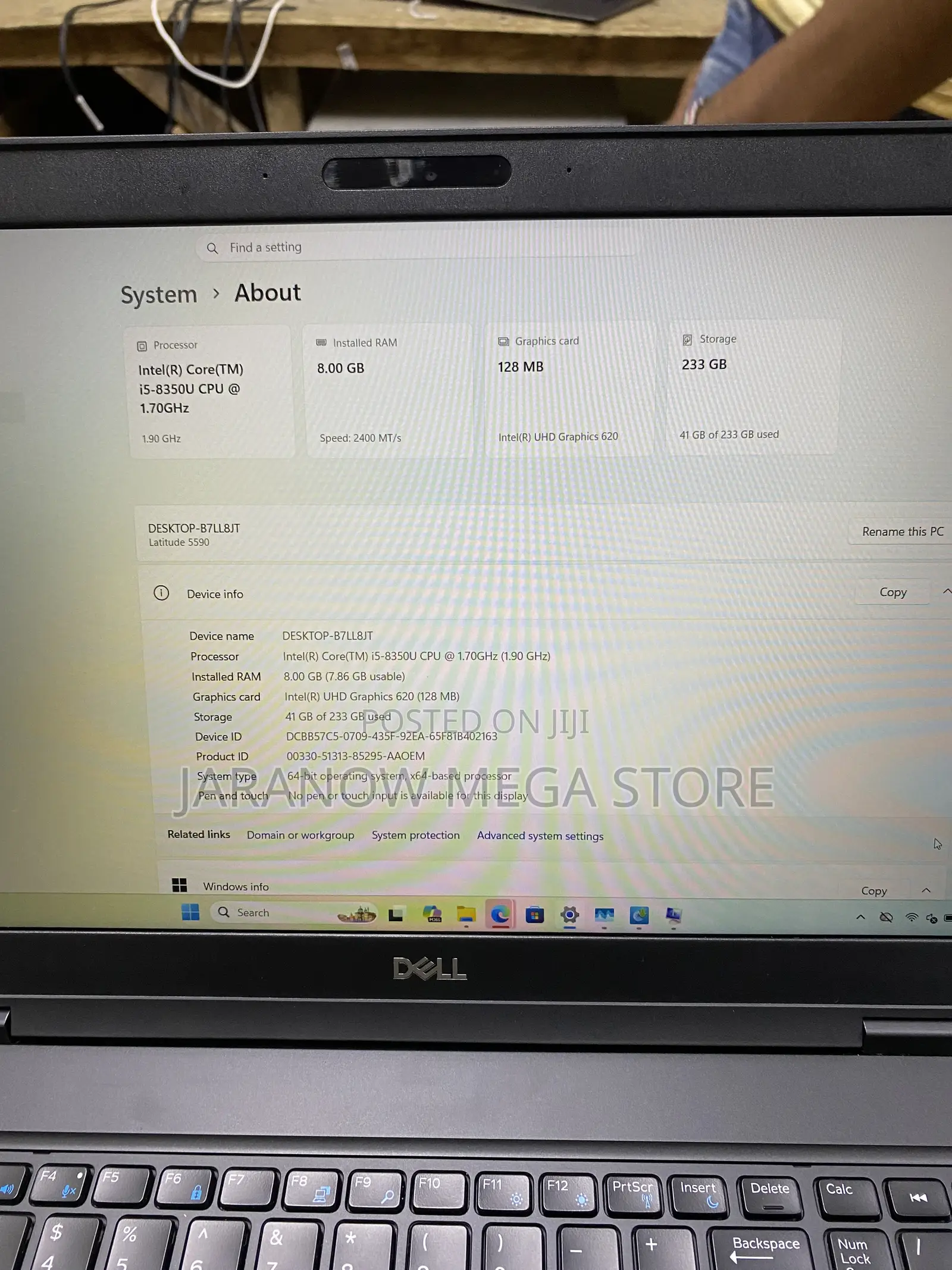Laptop Dell Latitude 5590 8GB Intel Core i5 SSD 256GB