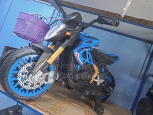 Blue Kids Electric Bike 4_12yrs With Music