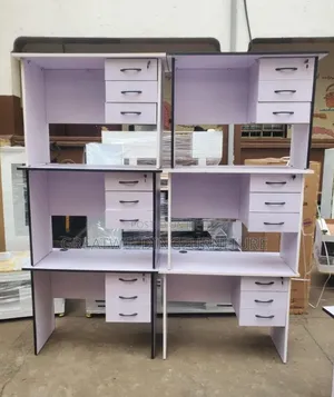 Modern White Wooden Office Desk